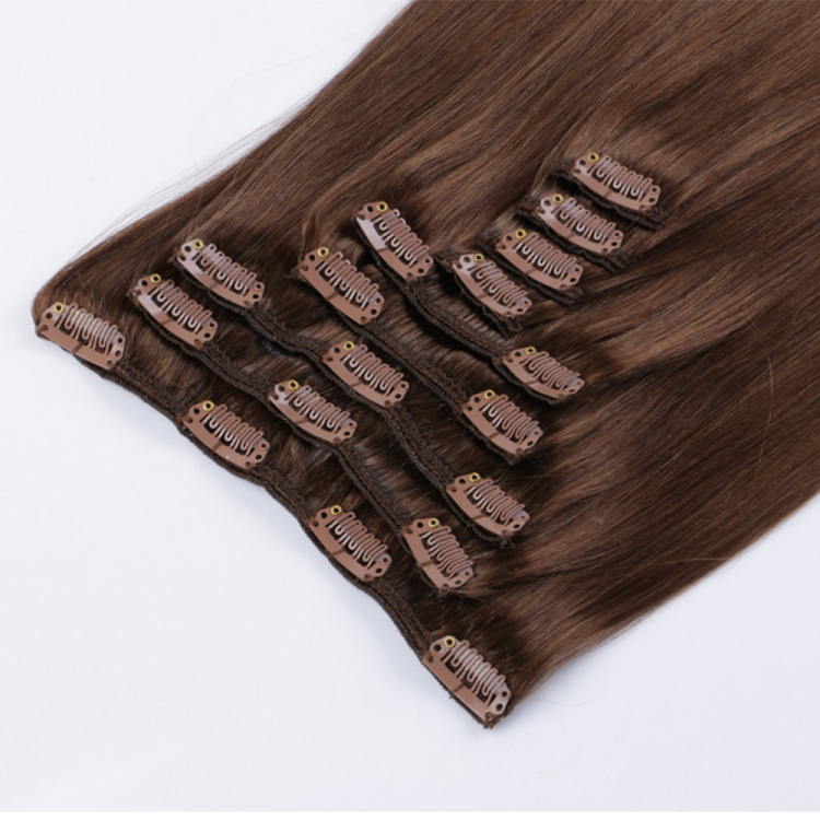 clip in online dark brown hair extensions for short hair SJ0072
